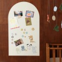 Magnettafel Bogen leinenbeige mit Magneten