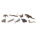 Giftige Kreaturen - Set mit 9 kleinen handbemalten Figuren