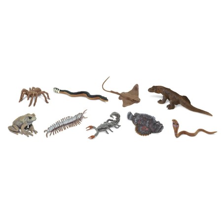 Giftige Kreaturen - Set mit 9 kleinen handbemalten Figuren