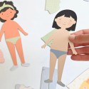 Magnetspiel Mädchen Puppe zum Anziehen