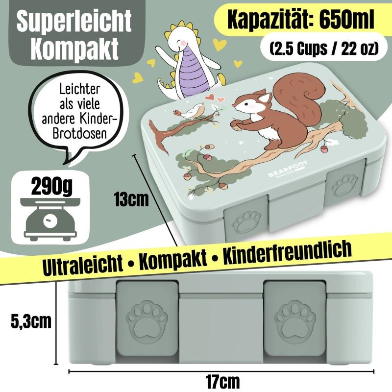 Znünibox Bearfoot Compact Eichhörnchen