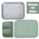 Lunchbox Edelstahl salbeigrün