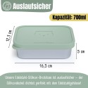 Lunchbox Edelstahl salbeigrün