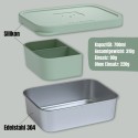 Lunchbox Edelstahl salbeigrün