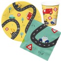 Kindergeburtstag Deko Set Fahrzeuge