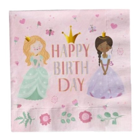 Servietten Prinzessin bunt