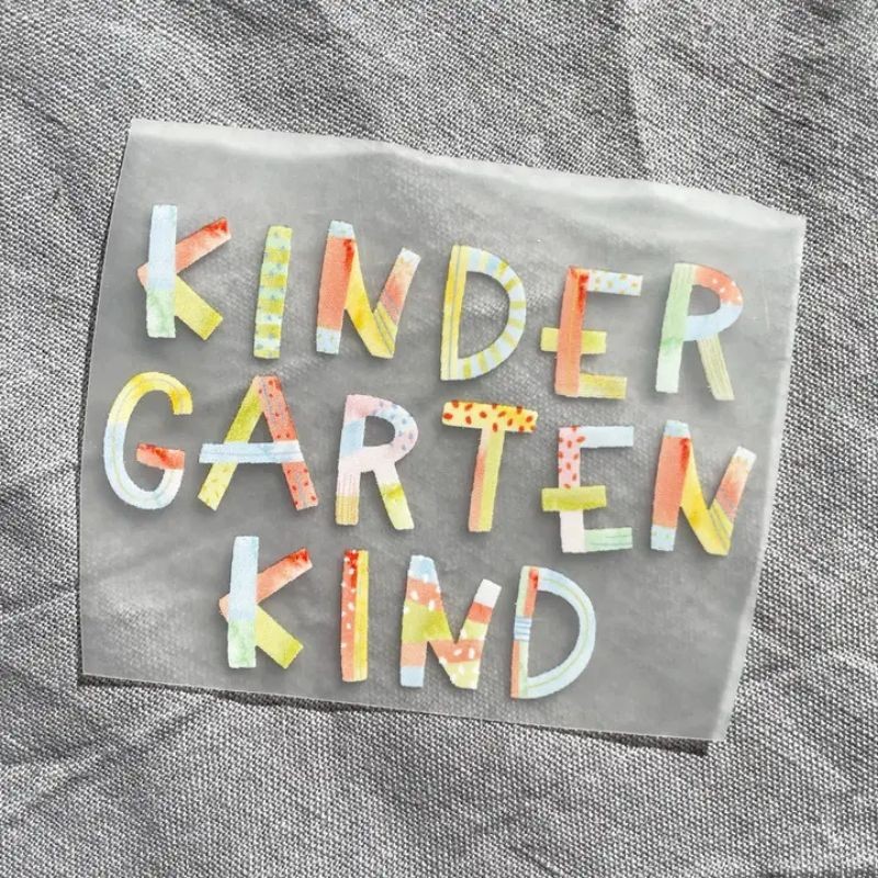 Bügelbild Kindergartenkind
