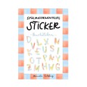 Spülmaschinenfeste Sticker Buchstaben
