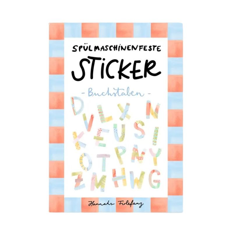 Spülmaschinenfeste Sticker Buchstaben