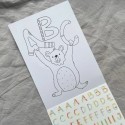 Spülmaschinenfeste Sticker Buchstaben