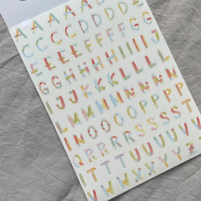Spülmaschinenfeste Sticker Buchstaben