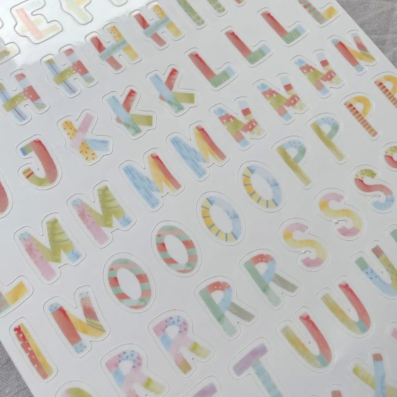 Spülmaschinenfeste Sticker Buchstaben