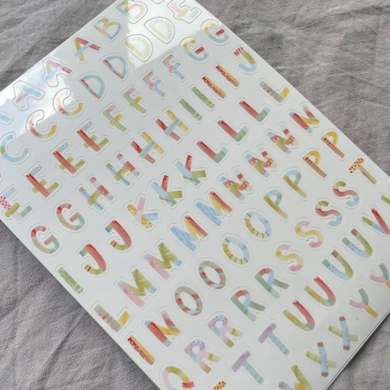 Spülmaschinenfeste Sticker Buchstaben