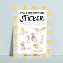 Spülmaschinenfeste Sticker Coole Tiere