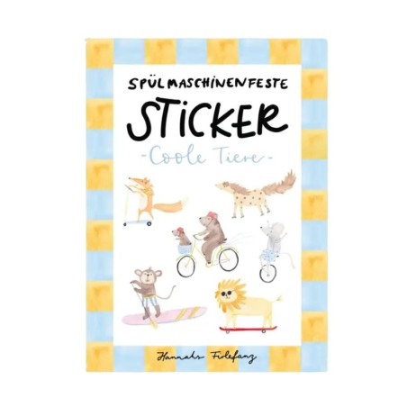 Spülmaschinenfeste Sticker Coole Tiere