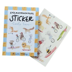 Spülmaschinenfeste Sticker Coole Tiere