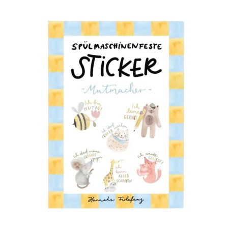 Spülmaschinenfeste Sticker Mutmacher