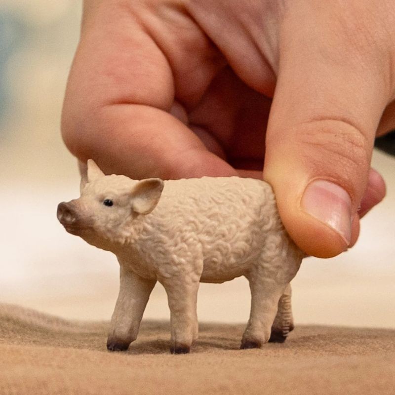 Schleich Tier Wollschwein Ferkel