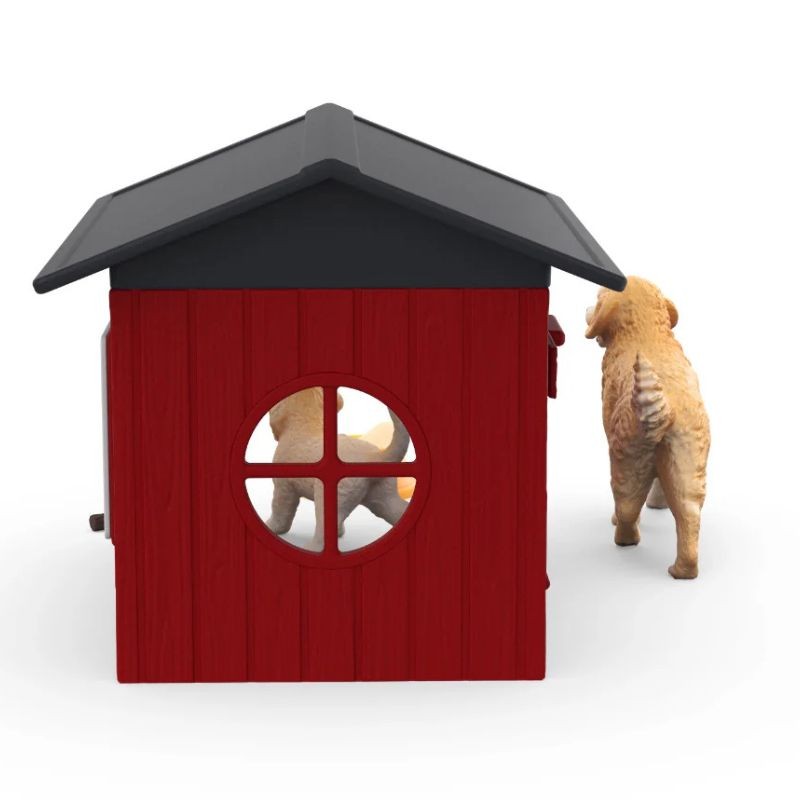 Schleich Tier Hundehütte mit Goldenretrievern