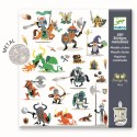 Djeco Sticker Metallic Ritter