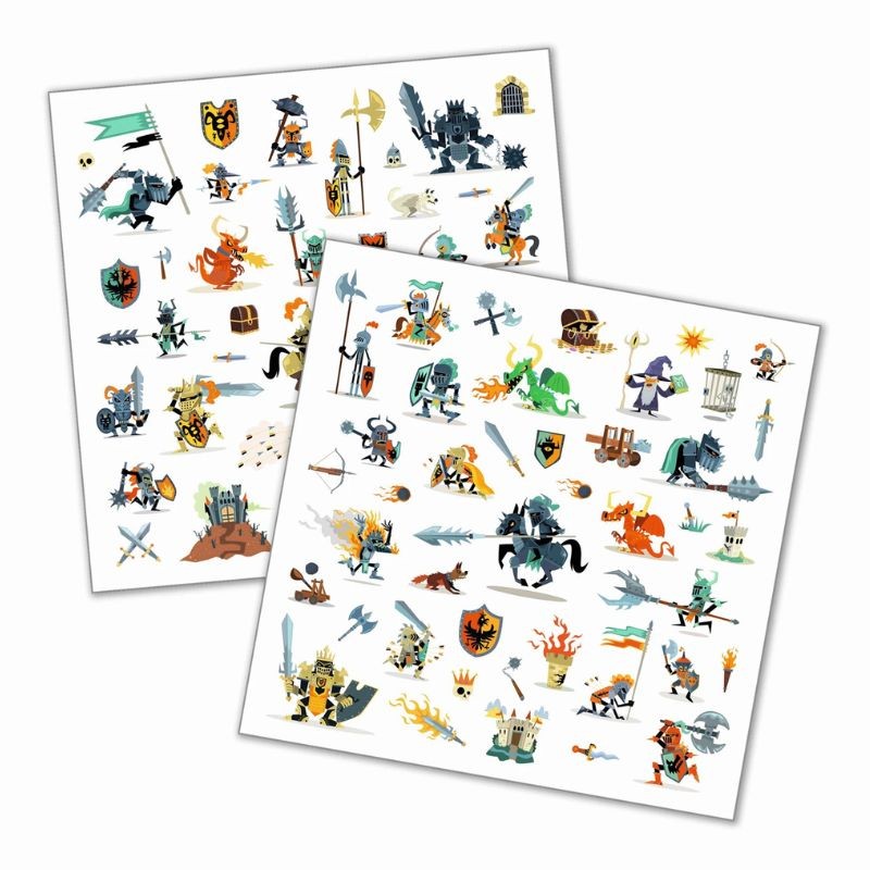 Djeco Sticker Metallic Ritter