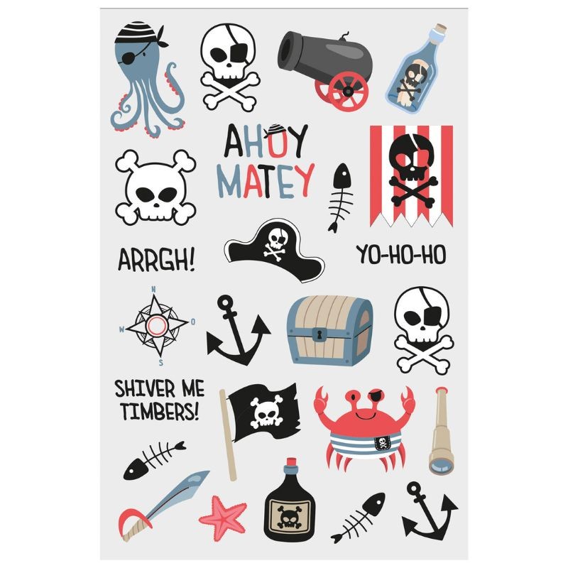 Kindertattoo Set Piraten