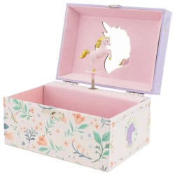 Schmuckbox Einhorn mit Spieluhr lila