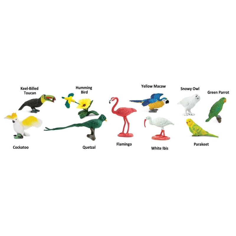 Exotische Vögel Spielfiguren Set