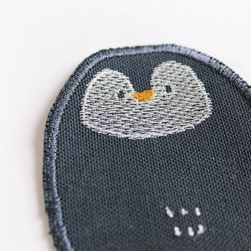 Bügelbild Aufnäher Patch Pinguin