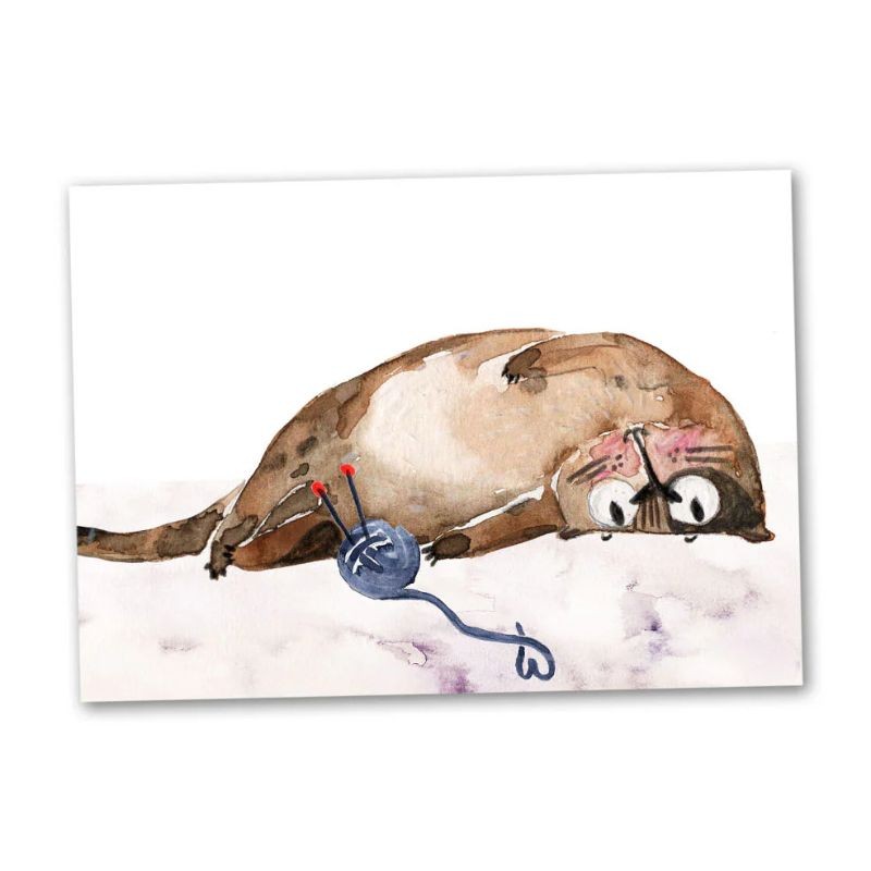 Postkarte Katzenliebe