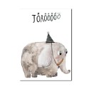 Postkarte Elefant Törööö