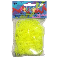 Rainbow Loom® Silikonbänder neon gelb