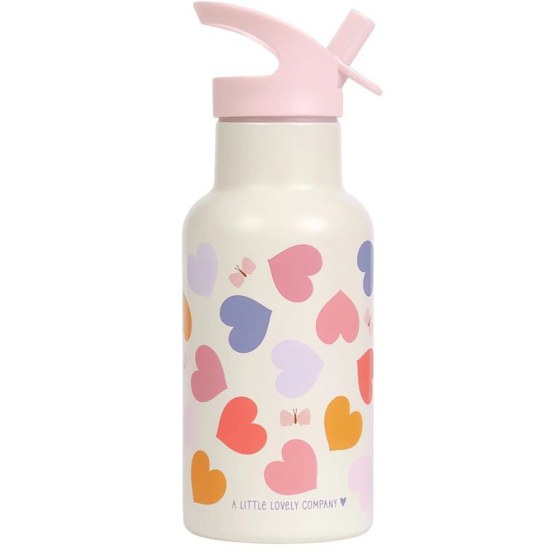 Trinkflasche Edelstahl Herzen