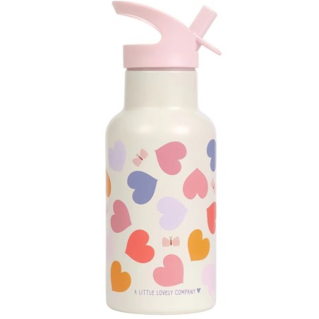 Trinkflasche Edelstahl Herzen