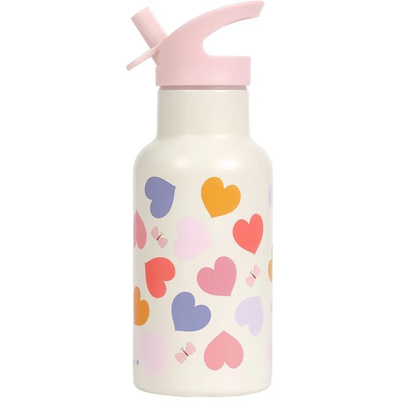 Trinkflasche Edelstahl Herzen