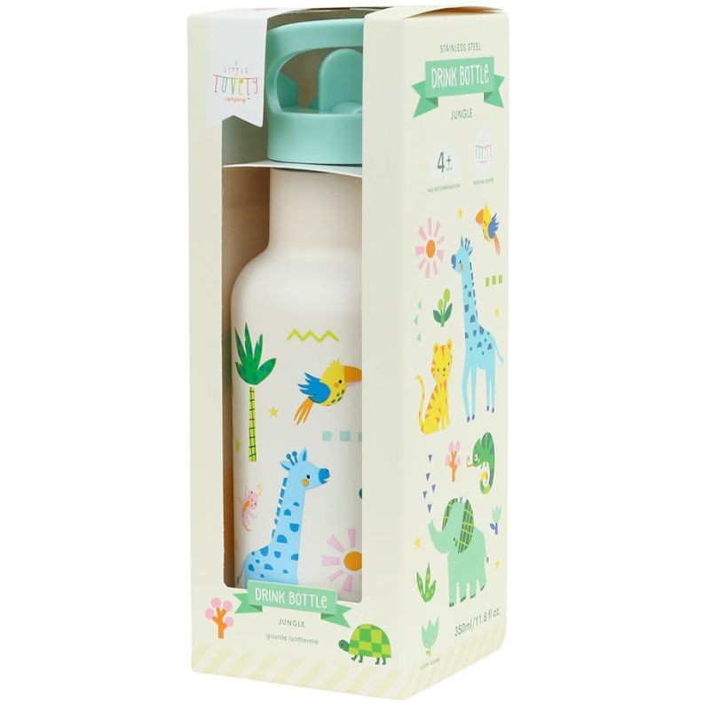 Trinkflasche Edelstahl Dschungel