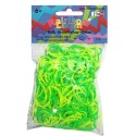 Rainbow Loom® Silikonbänder gelb-grün