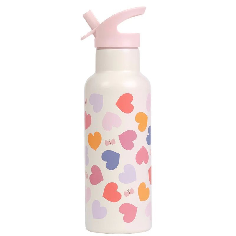 Trinkflasche Edelstahl Herzen 500ml