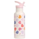 Trinkflasche Edelstahl Herzen 500ml