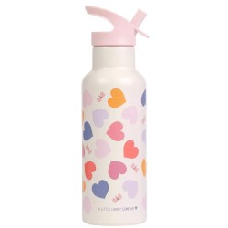 Trinkflasche Edelstahl Herzen 500ml