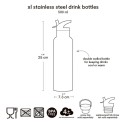 Trinkflasche Edelstahl Dschungel 500ml