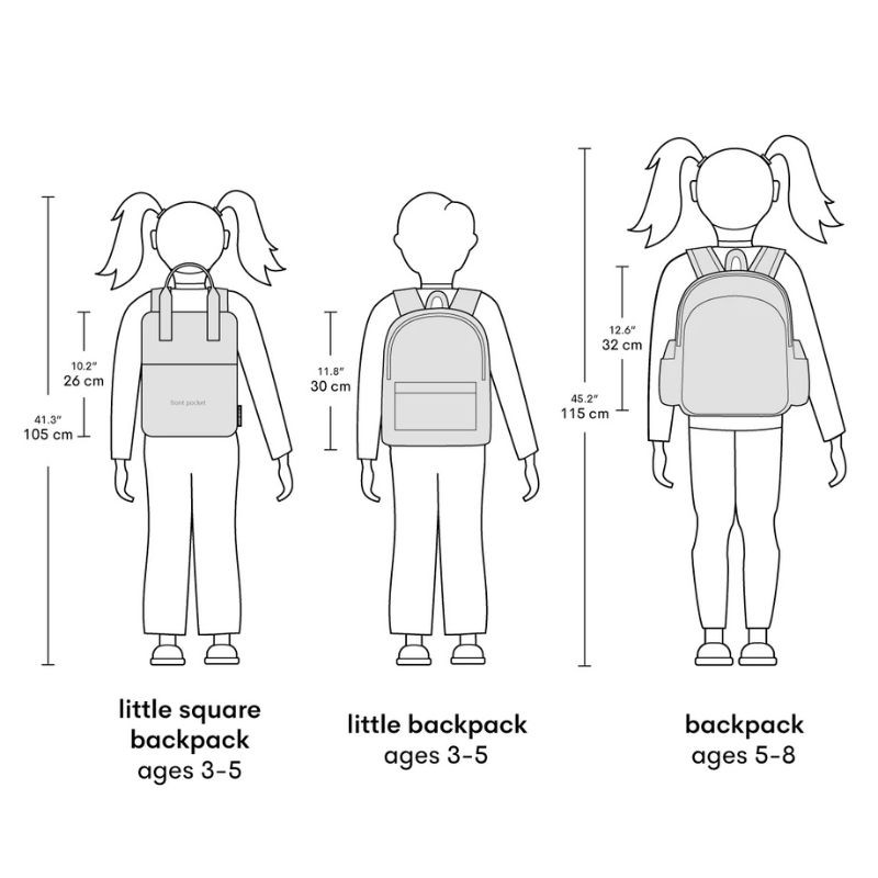 Kinderrucksack Herzen mit Isofach