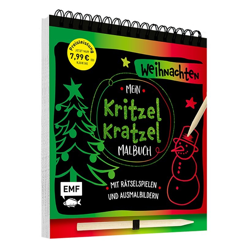 Mein Kritzel-Kratzel-Malbuch Weihnachten