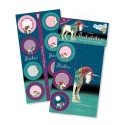 Party Einhorn Lunabelle Treat bags - Papierbeutel mit Stickern für Mitgebsel