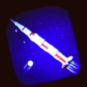 Projektionstaschenlampe Weltraum Space Age von Rex London