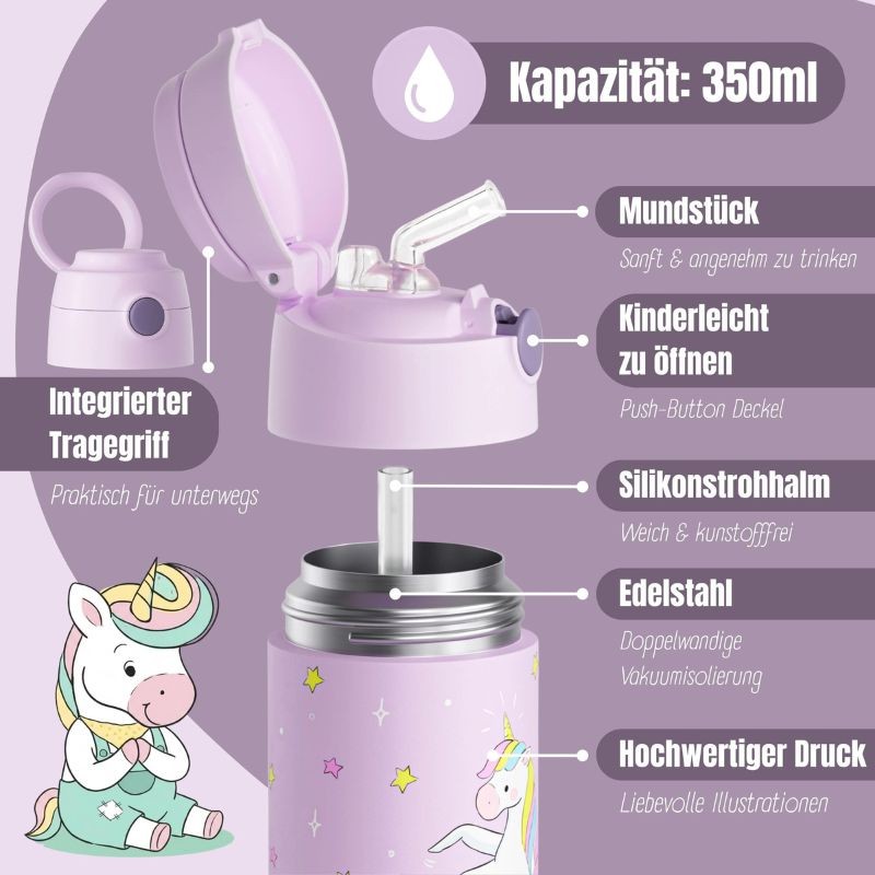 Thermosflasche Einhorn 350ml