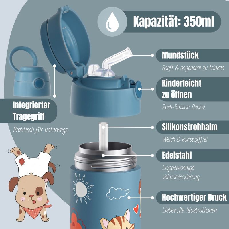 Thermosflasche Hund 350ml