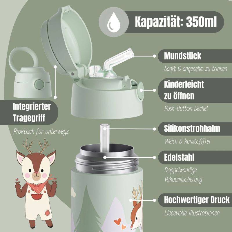 Thermosflasche Reh 350ml