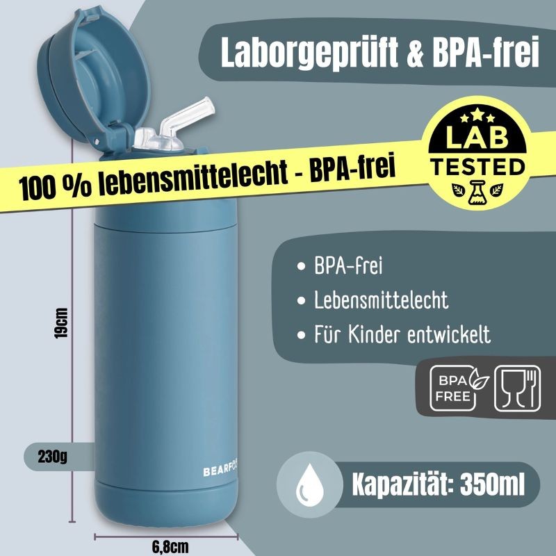 Thermosflasche Blau 350ml