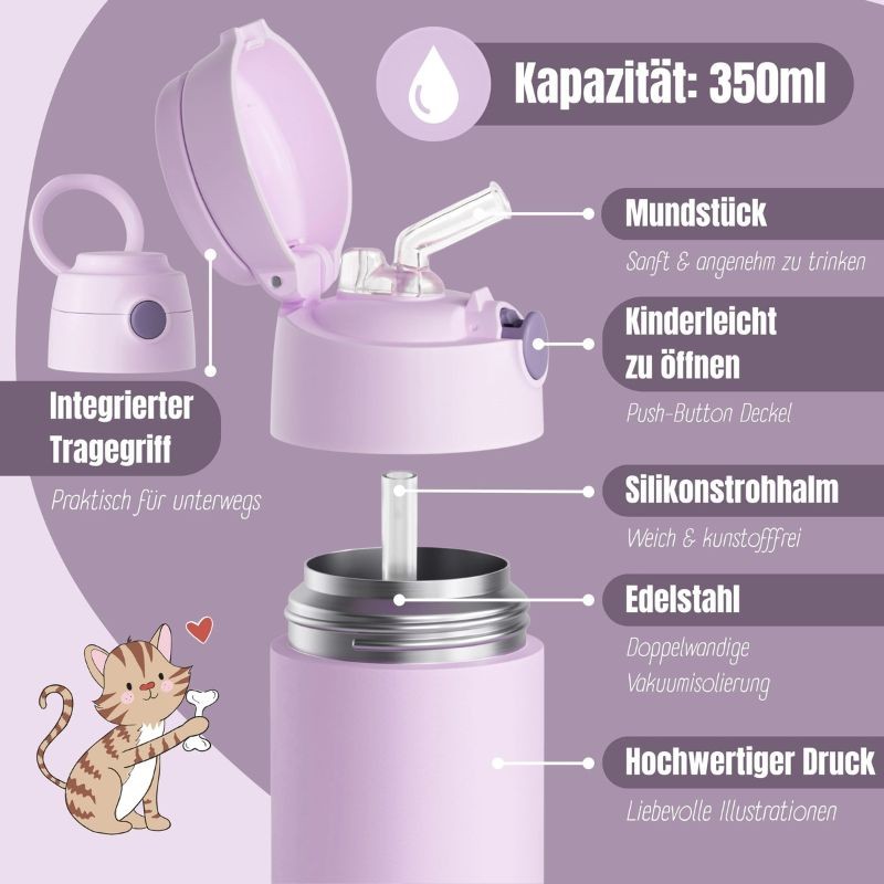 Thermosflasche Lila 350ml